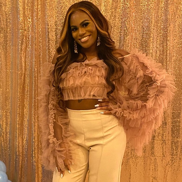 Kourageous Tulle Ruffle Top - Picture 3 of 4